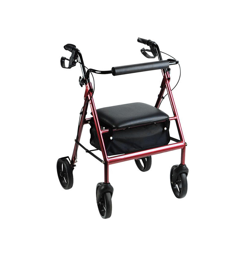 Medical Aluminum Rollator with 8' casters