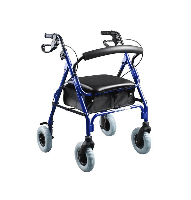 Deluxe Aluminum Rollator with 8' casters