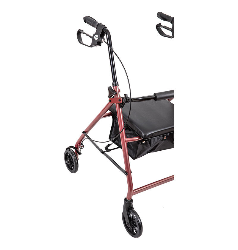 Aluminum Rollator with 6' casters