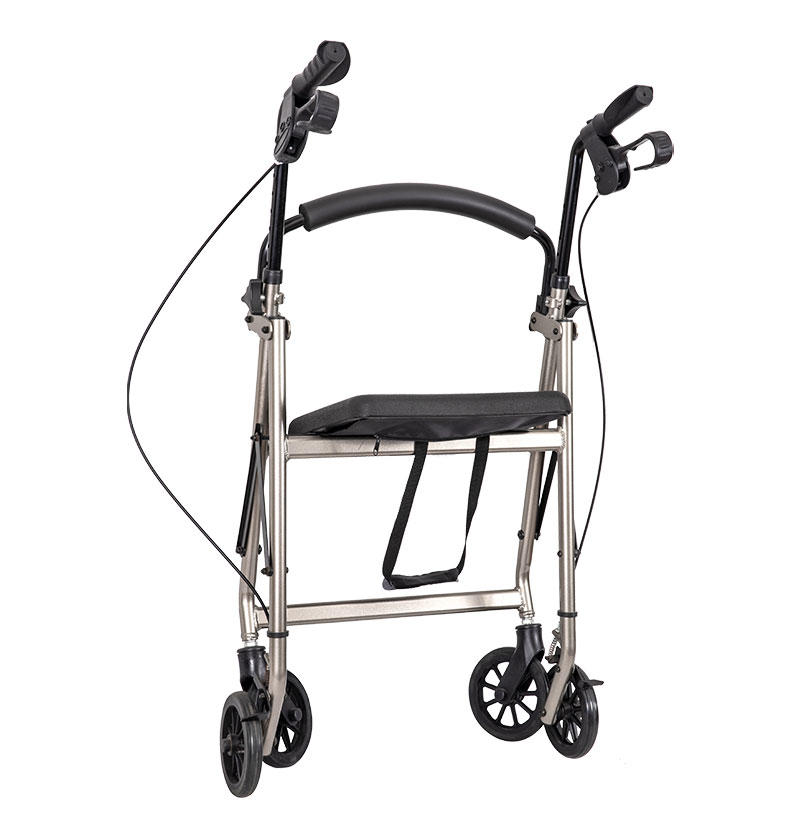 Medical Folding Aluminum Rollator with 8' casters