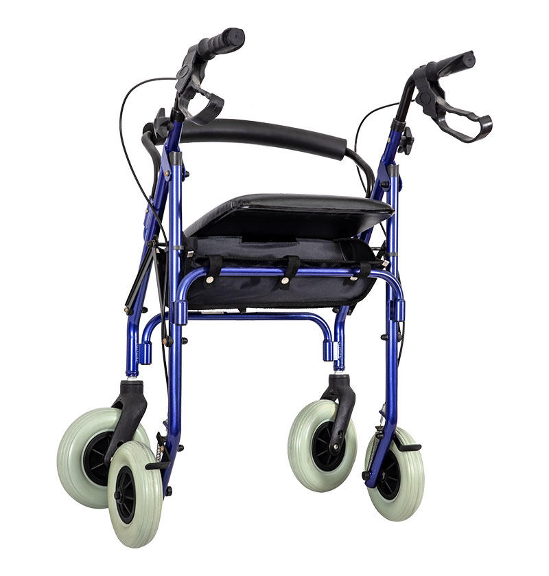 Deluxe Aluminum Rollator with 8' casters